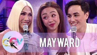 Vice Ganda tries to reveal the real score between Maymay and Edward  GGV [upl. by Eiduj]