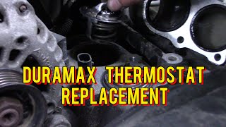 GM Duramax Thermostat Replacement Made Simple  Mechanics Minute [upl. by Nelleeus]