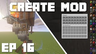 Minecraft Create Mod Tutorial Andesite Farm Ep 16 [upl. by Alekram]