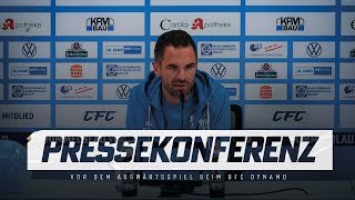 Chemnitzer FC  Pressekonferenz vor dem Auswärtsspiel beim BFC Dynamo [upl. by Elohcan]