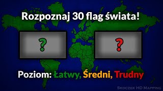 Czy Rozpoznasz 30 Flag Świata  Quiz [upl. by Belsky]