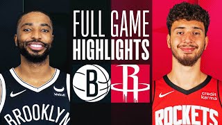 NETS at ROCKETS  FULL GAME HIGHLIGHTS  January 3 2024 [upl. by Lehcnom28]