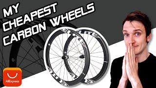 ELITEWHEELS  My cheapest carbon wheels from AliExpress [upl. by Haila]