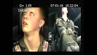 Pilot suffers gLoc during 7G Centrifuge Training [upl. by Amati]