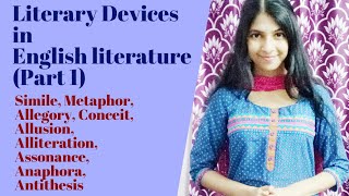 Literary Devices Figures of Speech in English Literature  Part 1 [upl. by Am]