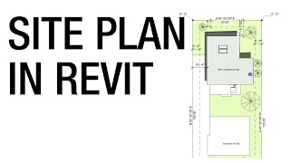 Drawing a Site Plan in Revit [upl. by Notnarb964]