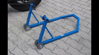 cavalletto alzamoto posteriore fai da te homemade bike lift stand [upl. by Harbard]