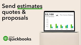 How to send estimates quotes amp proposals in QuickBooks Online [upl. by Jenny]