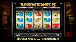 Random Runner 15 gokkast  JvH en Novomatic Slots online [upl. by Engle187]