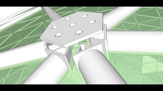 Dome building methods  Hub and Strut [upl. by Delsman552]