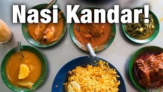 Nasi Kandar in Penang Insanely Good Curry at Restoran Tajuddin Hussain [upl. by Rednave793]