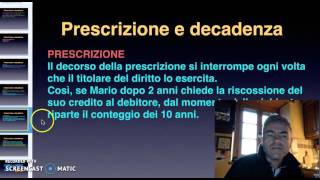 Prescrizione decadenza [upl. by Gale]