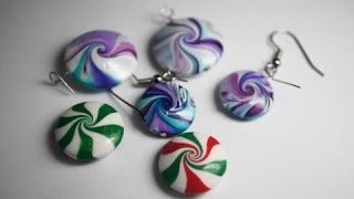 Swirly Lentil Bead Technique Polymer Clay Tutorial [upl. by Zeba621]