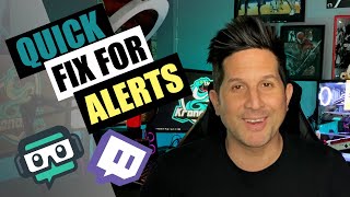 Streamlabs OBS Alerts not working while live on Twitch  StepbyStep guide on how to fix them [upl. by Onaicram]