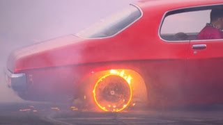 INSANE BURNOUT RED HOT RIMS [upl. by Gnoud]