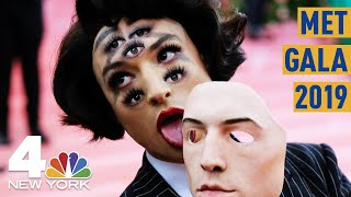 Met Gala 2019 ICYMI See all The Stars on the Full Pink Carpet Here  NBC New York [upl. by Amil616]