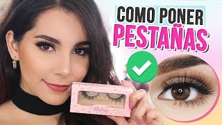 CÓMO PONER PESTAÑAS POSTIZAS FÁCIL PASO A PASO Tips ♥ Jimena Aguilar [upl. by Eaton467]