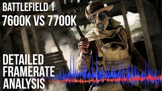 Battlefield 1  i5 7600k vs i7 7700k Do You Need Hyperthreading [upl. by Magulac]