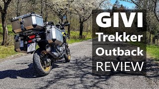 GIVI Trekker Outback luggage honest review after Moto Tour [upl. by Heriberto]