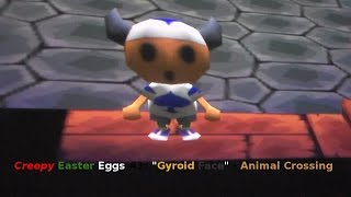 Creepy Easter Eggs 1 quotGyroid Facequot  Animal Crossing [upl. by Mumford]