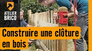 Construire une clôture en bois [upl. by Hippel348]