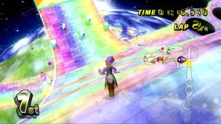 Mario Kart Wii Wii walkthrough  Rainbow Road [upl. by Frick]