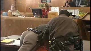 Convicted Murderer Fights Deputies At Sentencing 2010 [upl. by Ecneralc517]