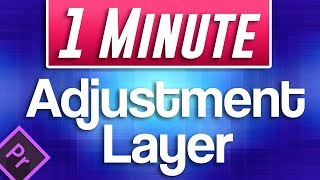 Premiere Pro CC  How to Add Adjustment Layer [upl. by Orford50]