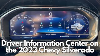 2023 CHEVY SILVERADO DRIVERS INFORMATION CENTER  TUTORIAL  LT RST LT TB HIGH COUNTRY amp ZR2 [upl. by Atirec]