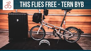 How I Fly My Bike For Free  How I pack my folding bike the Tern BYB for flying [upl. by Nannette80]