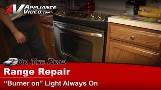 GE Stove Repair  Burner Light Always On  Infinite Switch [upl. by Brooke393]