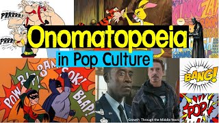 Onomatopoeia Examples in Songs Movies and TV [upl. by Rosenthal]