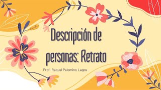 Descripción de personas Retrato [upl. by Ramar]