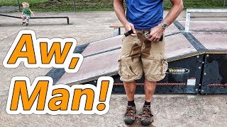 I PEED ON THE SKATE PARK [upl. by Eecats]