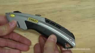 Stanley 10788 Utility Knife Review  OnlineToolReviewscom [upl. by Munroe]