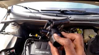 2014  2015 Chevy Cruze thermostat replacement [upl. by Eicrad9]