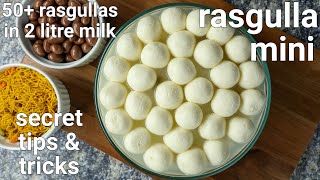 mini rasgulla recipe  bengali chenna raabari  angoor rasgulla [upl. by Horodko]