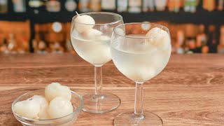 Classic Lychee Martini Recipe [upl. by Adnovoj774]