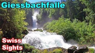 Giessbachfälle Giessbach Falls Switzerland Brienz 4K [upl. by Ohare]