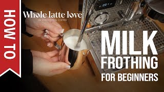 How To Milk Frothing for Beginners 5 Tips [upl. by Salohcin226]