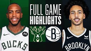 BUCKS at NETS  FULL GAME HIGHLIGHTS  December 27 2023 [upl. by Mort]