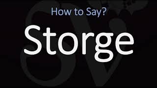 How to Pronounce Storge CORRECTLY LOVE Meaning amp Pronunciation [upl. by Bourn]