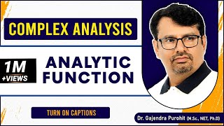 Complex Analysis  Analytic Function  Cauchy Riemann Equation BY GP sir [upl. by Ormsby]