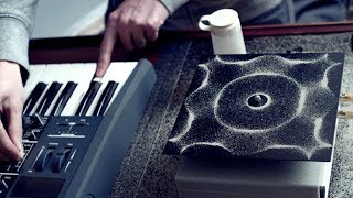 Cymatics Chladni Plate  Sound Vibration and Sand [upl. by Etnud]