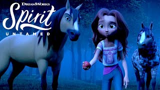 SPIRIT UNTAMED  Lucky Meets Spirits Herd EXCLUSIVE CLIP [upl. by Macomber130]