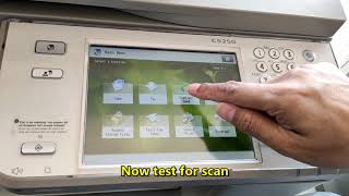 How to setup Canon Image runner Advance C5250 to scan documents [upl. by Neevan]