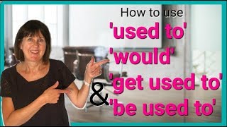 How to use USED TO  WOULD  GET USED TO amp BE USED TO in English [upl. by Notyarb681]