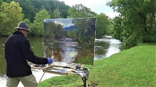 Kyle Buckland PLEIN AIR PAINTING Demo Timelapse  Impressionism Art Demonstration  Landscape [upl. by Ibmat]