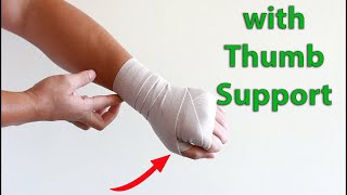 How to Self Wrist Wrap for Wrist Pain [upl. by Aiciles431]