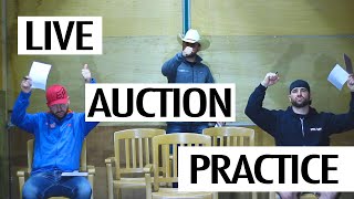 Live Auction Practice  Freestyle Bid Calling [upl. by Nehepts]